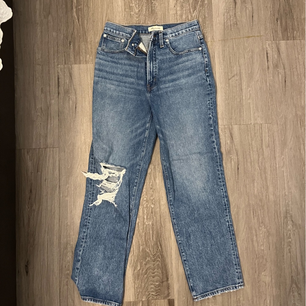 Madewell Blue Straight Leg Jeans